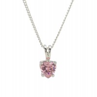 NK-OCT BIRTHSTONE CZ HEART SIL PLT 18
