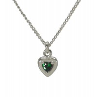 NK-HEART/MAY CZ HEART SIL PLT 13