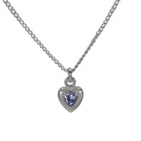 NK-HEART/SEPTEMBER CZ HEART SIL PLT 13