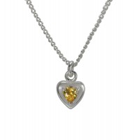 NK-HEART/NOVEMBER CZ HEART SIL PLT 13 NK-HEART/NOVEMBER CZ HEART SIL PLT 13