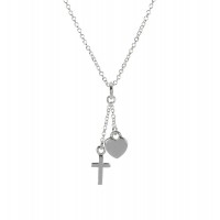 NK BIRTHDAY CRS/HRT SIL PLT-18" CH NK BIRTHDAY CRS/HRT SIL PLT-18" CH