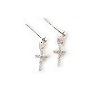 EARS-SS CZ CRS EARRINGS-DBOX EARS-SS CZ CRS EARRINGS-DBOX