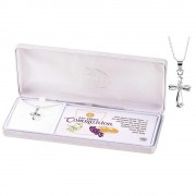 NK First Communion INFINITY CROSS Silver Plated 16"C NK First Communion INFINITY CROSS Silver Plated 16"C