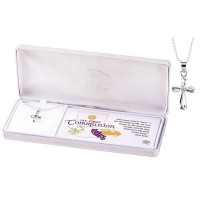NK First Communion INFINITY CROSS Silver Plated 16"C NK First Communion INFINITY CROSS Silver Plated 16"C