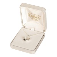 NK-HRT LOCKET ENGRVD CRS SIL PLT 1/2"-16