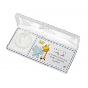 BRC-BABY PUFF CRS WHT PRLS 4"+1"EXT