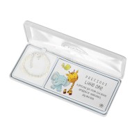 BRC-BABY PUFF CRS WHT PRLS 4"+1"EXT