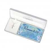 Necklace Cross Romans 8:39 18in Necklace Cross Romans 8:39 18in