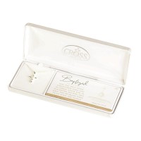 Necklace Womens Baptism Petal Cross