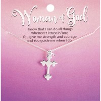 Necklace Fleuree Cross/Crystal 18L