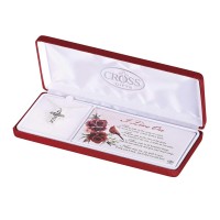 Necklace I Live On Floral Cross
