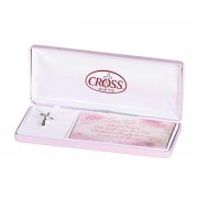 Necklace Open Heart Cross Great Love 18L