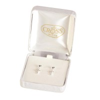 Earrings Cross on Sterling Silver Posts Earrings Cross on Sterling Silver Posts