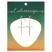Endearrings Polished Cross 1.19in Endearrings Polished Cross 1.19in