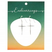Endearrings Tapered Cross 1.125in Endearrings Tapered Cross 1.125in