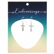 Endearrings Small Bud Cross 11/16in Endearrings Small Bud Cross 11/16in