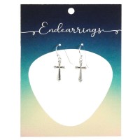 Endearrings Small Bud Cross 11/16in Endearrings Small Bud Cross 11/16in
