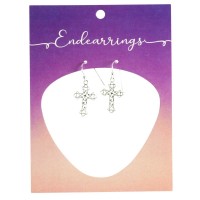 Endearrings Fancy Small Bud Cross .68in Endearrings Fancy Small Bud Cross .68in