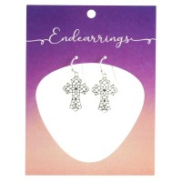 Endearrings Filigree Bud Cross 7/8in Endearrings Filigree Bud Cross 7/8in