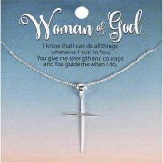 Necklace Star Cross Silver Plate Necklace Star Cross Silver Plate