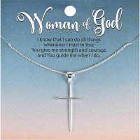 Necklace Star Cross Silver Plate Necklace Star Cross Silver Plate