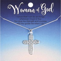 Necklace Open Fancy Cross Silver Plate Necklace Open Fancy Cross Silver Plate