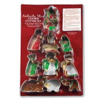 2pk -Christmas Cookie Cutter Set Metal - (Pack of 2)