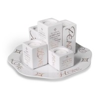 Christmas Advent Wreath Tray 6Pc