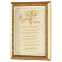 Framed Wall Art Old Rugged Cross 10x14
