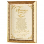Framed Wall Art Marriage Takes Three