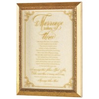 Framed Wall Art Marriage Takes Three Framed Wall Art Marriage Takes Three