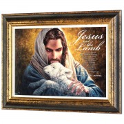 Framed Wall Art Jesus & The Lamb 24x18