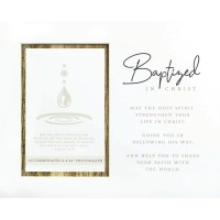 3pk -Photo Mat Baptized In Christ 10x8 - Pack of 3
