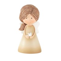 2pk -Angel Figurine with Dove Resin 2.75in - (Pack of 2)