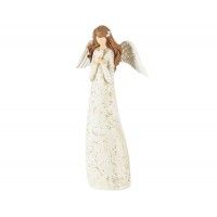 2pk -ANGEL WITH HEART RSN 8"H - (Pack of 2)