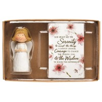 2pk -ANGEL PRAY/CRD SERENITY PRAYER RSN 2.5" - (Pack of 2) 2pk -ANGEL PRAY/CRD SERENITY PRAYER RSN 2.5" - (Pack of 2)