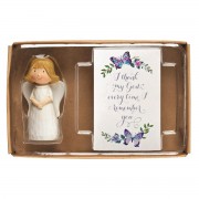2pk -ANGEL HDS/CRD I THANK MY RSN 2.5" - (Pack of 2) 2pk -ANGEL HDS/CRD I THANK MY RSN 2.5" - (Pack of 2)