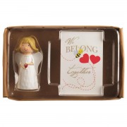 2pk -Angel Figurine with We Belong Card Set - (Pack of 2) 2pk -Angel Figurine with We Belong Card Set - (Pack of 2)