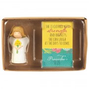 2pk -ANGEL FLOWER WITH CARD SHE IS CLOTHED - (Pack of 2) 2pk -ANGEL FLOWER WITH CARD SHE IS CLOTHED - (Pack of 2)