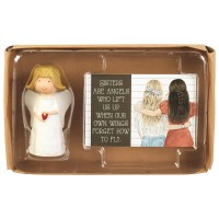 2pk -ANGEL HEART SISTERS ARE ANGELS RESIN - (Pack of 2) 2pk -ANGEL HEART SISTERS ARE ANGELS RESIN - (Pack of 2)