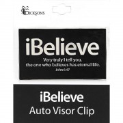 4pk -VISOR CLIP-IBELIEVE - Pack of 4 4pk -VISOR CLIP-IBELIEVE - Pack of 4