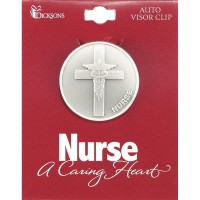 4pk -VISOR CLIP-A CARING HEART - Pack of 4