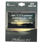 4pk -VISOR CLIP-HEBREW 11:1 - Pack of 4 4pk -VISOR CLIP-HEBREW 11:1 - Pack of 4