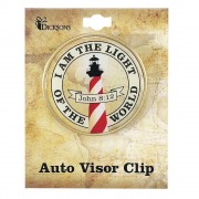 4pk -VISOR CLIP-LIGHT OF THE WORLD - Pack of 4 4pk -VISOR CLIP-LIGHT OF THE WORLD - Pack of 4