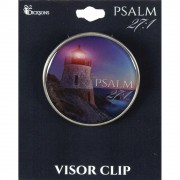 4pk -VISOR CLIP-LIGHTHOUSE THE LORD IS METAL - Pack of 4 4pk -VISOR CLIP-LIGHTHOUSE THE LORD IS METAL - Pack of 4