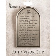 4pk -VISOR CLIP 10 COMMANDMENTS ZC AL - Pack of 4 4pk -VISOR CLIP 10 COMMANDMENTS ZC AL - Pack of 4