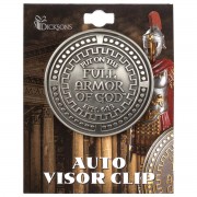 4pk -VISOR CLIP ARMOR OF GOD ANT SIL ZINC AL - Pack of 4 4pk -VISOR CLIP ARMOR OF GOD ANT SIL ZINC AL - Pack of 4