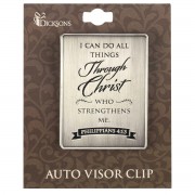 4pk -I CAN DO ALL THINGS PHIL.4:13 VISOR CLIP - Pack of 4 4pk -I CAN DO ALL THINGS PHIL.4:13 VISOR CLIP - Pack of 4