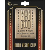 4pk -Visor Clip Man Of God Ephesians 6:10 - Pack of 4 4pk -Visor Clip Man Of God Ephesians 6:10 - Pack of 4
