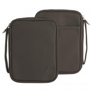 BIBL COV BLACK W/CROSS VINYL COMPACT